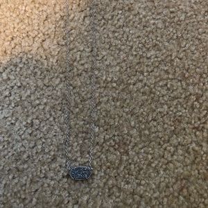 Kendra Scott Elisa Silver Drusy Necklace